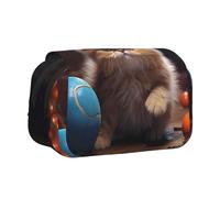 WZYCWB Lively Persian Cat Printing Portable Pencil Case ideal for organizing pens in the office or storing makeup brushes