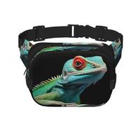 WZYCWB Lizard on a Branch Sports Waist Bag, Trendy and Fashionable Crossbody Bag, Lightweight Travel Small Bag