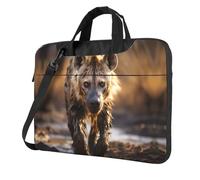 WZYCWB Lone Hyena 14 inch Print Laptop Crossbody Bag/Briefcase, Suitable for Daily Office Use and Business Travel