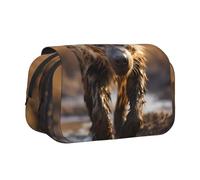 WZYCWB Lone Hyena Printing Portable Pencil Case ideal for organizing pens in the office or storing makeup brushes