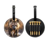 WZYCWB Lone Hyena Special Printed Golf tee Storage Bag - Portable Hanging Buckle Design