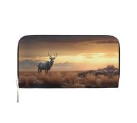 WZYCWB Lonely Animals Printed zippered wallet perfect for travel, business, and everyday wear. Holds cell phones and cash.