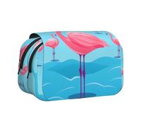 WZYCWB Long Legs Flamingo Printing Portable Pencil Case ideal for organizing pens in the office or storing makeup brushes