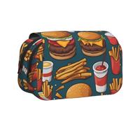 WZYCWB Lots of tasty food Portable Pencil Case ideal for organizing pens in the office or storing makeup brushes