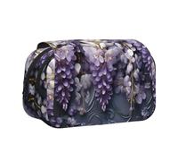WZYCWB Lots of violets Printing Portable Pencil Case ideal for organizing pens in the office or storing makeup brushes