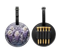 WZYCWB Lots of Violets Special Printed Golf tee Storage Bag - Portable Hanging Buckle Design