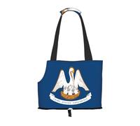 WZYCWB Louisiana State Flag Lightweight travel bag for cats & breathable small dog shoulder bag for easy portability