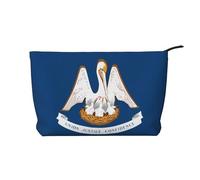 WZYCWB Louisiana State Flag Patterned Toiletry Storage Bag, Essential for organizing Cosmetics and Skincare Products.