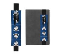 WZYCWB Louisiana State Flag Printed Large-Capacity PVC Pen Holder + Creative Diary Pen Bag Set with Elastic Band Anti-Slip Design