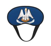 WZYCWB Louisiana State Flag Printed Sleeping Eye mask, Full Coverage, relieves Eye Fatigue