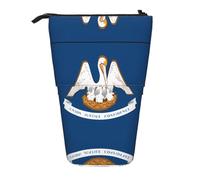 WZYCWB Louisiana State Flag Retractable Storage Container for Pen Holders, Makeup Brush Holders, or Coin Drawstring Bags.