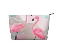 WZYCWB Love Flamingo Patterned Toiletry Storage Bag, Essential for organizing Cosmetics and Skincare Products.