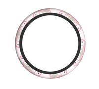 WZYCWB Love Flamingo Steering wheel cover - Skin-friendly and soft material, sweat-absorbing and breathable design, non-slip and wear-resistant