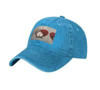 WZYCWB Love Tree for Couples Blue Print Denim Baseball Cap, Adjustable, Suitable for Travel and Everyday Casual wear.