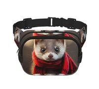 WZYCWB Lovely Ferret Sports Waist Bag, Trendy and Fashionable Crossbody Bag, Lightweight Travel Small Bag