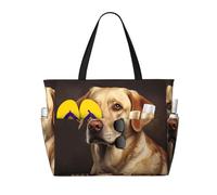 WZYCWB Lovely Labrador Beach bag large travel bag gym swimming pool zipper storage bag