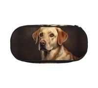 WZYCWB Lovely Labrador Large Capacity Pencil Bag - Multifunctional Storage Box, Portable and Durable Pencil Bag for Office and School Supplies