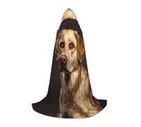 WZYCWB Lovely Labrador M Printed youth hooded cloak perfect for wizards and role-play costumes (S-L)
