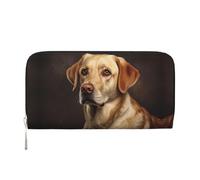 WZYCWB Lovely Labrador Printed zippered wallet perfect for travel, business, and everyday wear. Holds cell phones and cash.