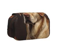 WZYCWB Lovely Labrador Printing Portable Pencil Case ideal for organizing pens in the office or storing makeup brushes