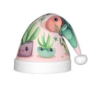 WZYCWB Lovely succulent plants Patterns Kids' Christmas Party Hats, Soft and Comfortable, Gentle on Skin, Kindergarten Class Party Gifts