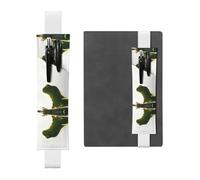 WZYCWB Lying lizard Leather Pen Holder Bookmark, Adjustable Leather Pen Holder, Perfect for Back to School Christmas Gifts