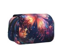 WZYCWB Magic Butterfly Printing Portable Pencil Case ideal for organizing pens in the office or storing makeup brushes