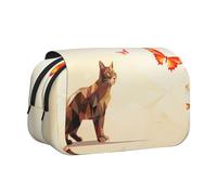 WZYCWB Magic Cat Printing Portable Pencil Case ideal for organizing pens in the office or storing makeup brushes