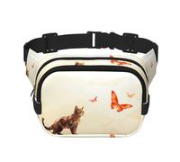 WZYCWB Magic Cat Sports Waist Bag, Trendy and Fashionable Crossbody Bag, Lightweight Travel Small Bag