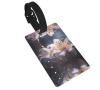 WZYCWB Magic Heavy Lilies Pattern Luggage Tags - Airplane Travel Accessories, Backpack and Luggage Tags