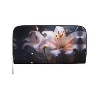 WZYCWB Magic Heavy Lilies Printed zippered wallet perfect for travel, business, and everyday wear. Holds cell phones and cash.