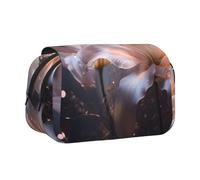 WZYCWB Magic Heavy Lilies Printing Portable Pencil Case ideal for organizing pens in the office or storing makeup brushes