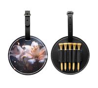 WZYCWB Magic Heavy Lilies Special Printed Golf tee Storage Bag - Portable Hanging Buckle Design