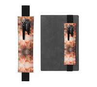 WZYCWB Magic Tulips Printed Large-Capacity PVC Pen Holder + Creative Diary Pen Bag Set with Elastic Band Anti-Slip Design