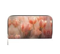 WZYCWB Magic Tulips Printed zippered wallet perfect for travel, business, and everyday wear. Holds cell phones and cash.