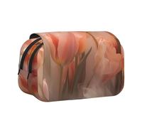 WZYCWB Magic Tulips Printing Portable Pencil Case ideal for organizing pens in the office or storing makeup brushes