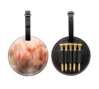 WZYCWB Magic Tulips Special Printed Golf tee Storage Bag - Portable Hanging Buckle Design