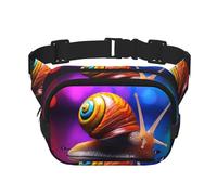WZYCWB Magical Colored Snails Sports Waist Bag, Trendy and Fashionable Crossbody Bag, Lightweight Travel Small Bag