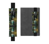 WZYCWB Magical Little menglong Printed Large-Capacity PVC Pen Holder + Creative Diary Pen Bag Set with Elastic Band Anti-Slip Design