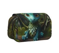 WZYCWB Magical little menglong Printing Portable Pencil Case ideal for organizing pens in the office or storing makeup brushes