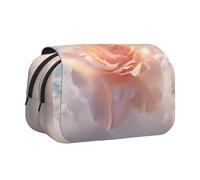 WZYCWB Magical White Roses Printing Portable Pencil Case ideal for organizing pens in the office or storing makeup brushes