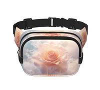 WZYCWB Magical White Roses Sports Waist Bag, Trendy and Fashionable Crossbody Bag, Lightweight Travel Small Bag