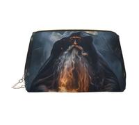 WZYCWB Magician Printed Leather Cosmetic Bag - Stylish and Portable Cosmetic Storage Bag