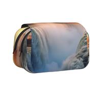WZYCWB Magnificent waterfalls Printing Portable Pencil Case ideal for organizing pens in the office or storing makeup brushes