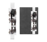 WZYCWB Majestic elephant Leather Pen Holder Bookmark, Adjustable Leather Pen Holder, Perfect for Back to School Christmas Gifts