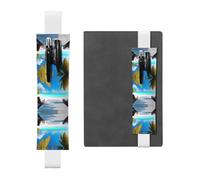 WZYCWB Maldives Holidays Adjustable Journal Bookmark, Leather Pen Holder Bookmark, Perfect for Back to School Christmas Gift Bookmark Leather Pen Holder,