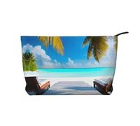WZYCWB Maldives Holidays Printed Cosmetic Storage Bag, Perfect for Business Trips and Travel.