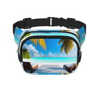 WZYCWB Maldives Holidays Sports Waist Bag, Trendy and Fashionable Crossbody Bag, Lightweight Travel Small Bag