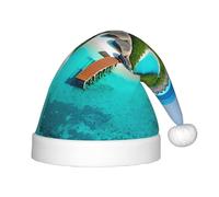 WZYCWB Maldives Scenery Patterned Christmas Party Hat, Children's Class Activity Gift, Christmas Holiday Decoration Prop