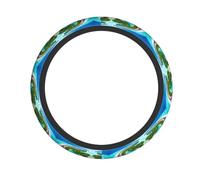 WZYCWB Maldives Scenery Steering wheel cover - Skin-friendly and soft material, sweat-absorbing and breathable design, non-slip and wear-resistant